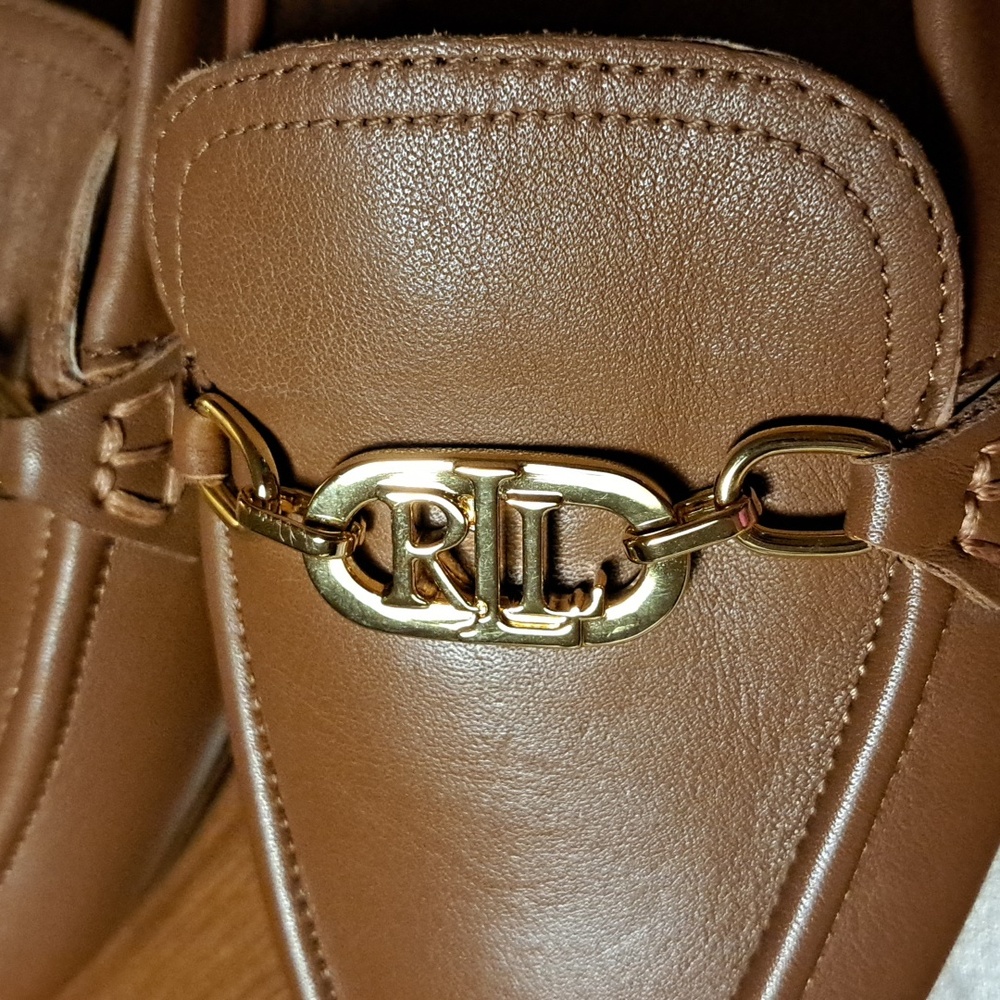 FLASH SALE Lauren 6.5 ralph lauren 100% lether flats - Picture 6 of 8